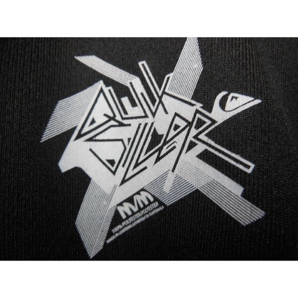 Quicksilver Mens Black, Red, Silver Jersey Tank Top no logo Medium preowned - Picture 4 of 6